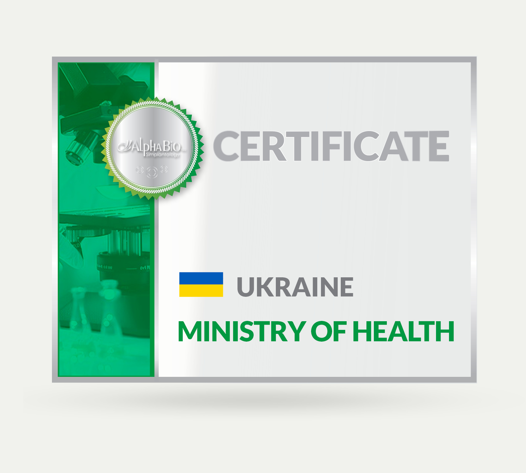 Certificate_Ukraine - Alpha Bio Tec