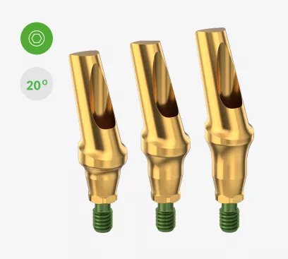 Angled Abutments (20°) 3982- 3983-3981