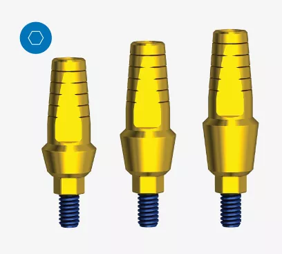 Esthetic Straight Abutments with various Cuff Heights - Alpha Bio Tec